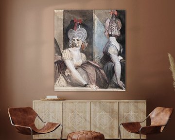 Henry Fuseli. Twee vrouwen