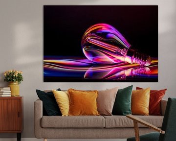 Lamp reflection by Marjon Tigchelaar