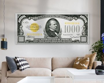 1000 Dollar Bill by Rene Ladenius Digital Art