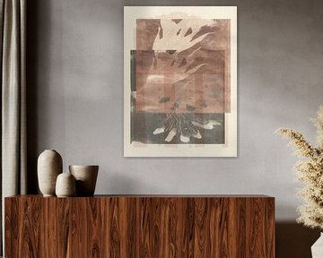 Organische vormen in neutraal warm bruin en taupe van Dina Dankers