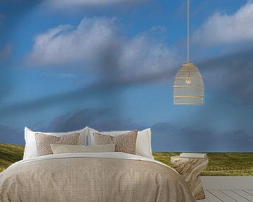 Fietspad langs de Friese Waddendijk en het Noorderleeg