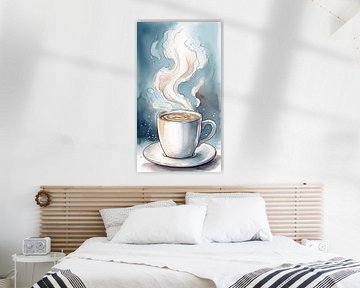 een kopje koffie van nayyara art