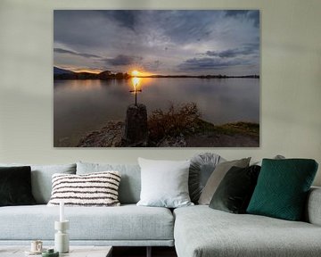 Dramatic sunset on the Staffelsee by Teresa Bauer