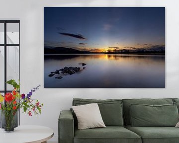 Zonsondergang bij Staffelsee van Teresa Bauer