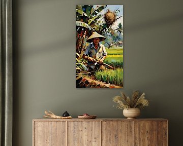 peinture abstraite sur nayyara art