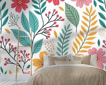 Grillig weidebloeipatroon van Artistic