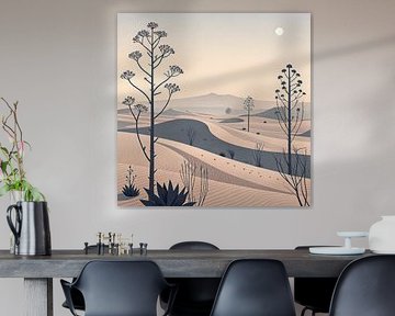 Sérénité des fleurs du désert sur Artistic