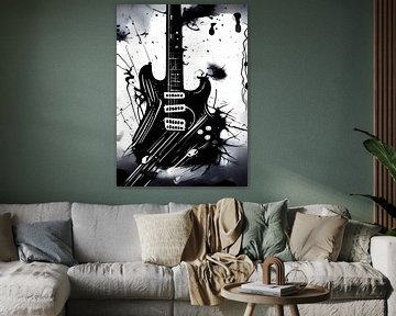 elektrische gitaar afbeelding van nayyara art