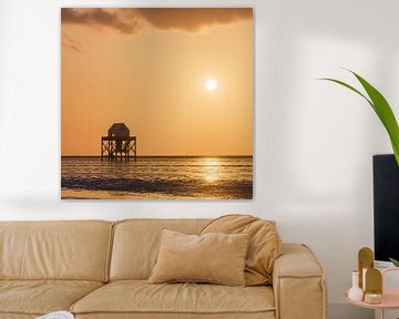 Zonsondergang op de Engelsmanplaat van Henk Meijer Photography