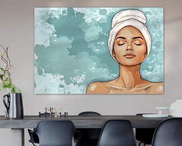 Pop-Art Beauty im Wellness-Salon