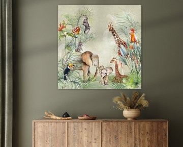 Dieren in de jungle van Geertje Burgers