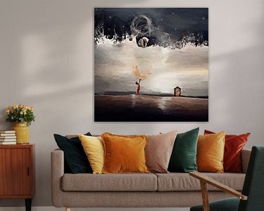 Example of the artwork in a room