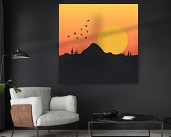 Example of the artwork in a room