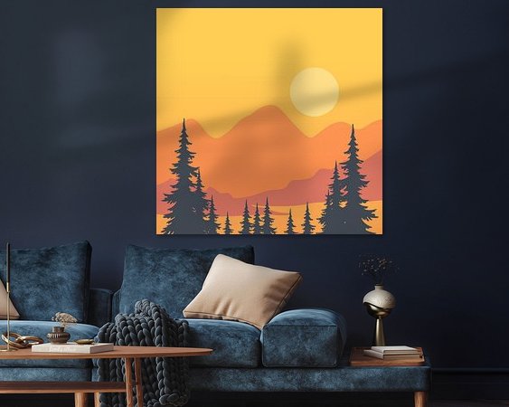 Example of the artwork in a room