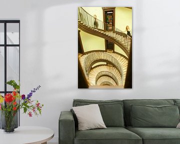 graphic depiction of houses and stairs by Egon Zitter