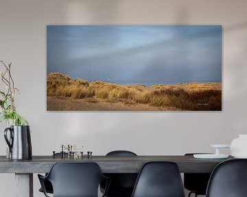Langs de Nederlandse kust Zeeland in de avond. van Foto Nico