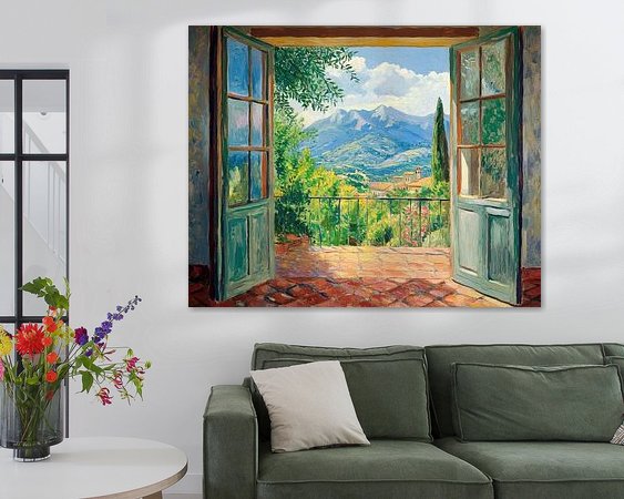 Example of the artwork in a room