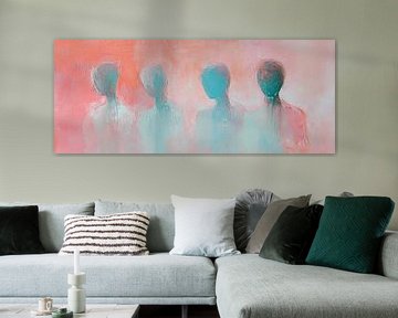 Abstracte Mensen | Silhouetten Mensen van Kunst Kriebels