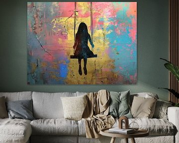 Kind Schommel | Schommel Kind van Kunst Kriebels