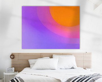 Kleurverloop | Abstract Paars Oranje Gradiënt van Modern Collection