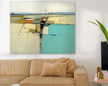 Calme Style | Geometric Tranquillity in Turquoise by Zen and More