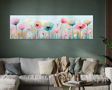 Dream Petals van Abstract Schilderij