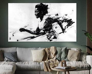 Determined runner by Frank Heinz