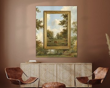Twice the Art - Landschap in de omgeving van Hilversum van Marja van den Hurk