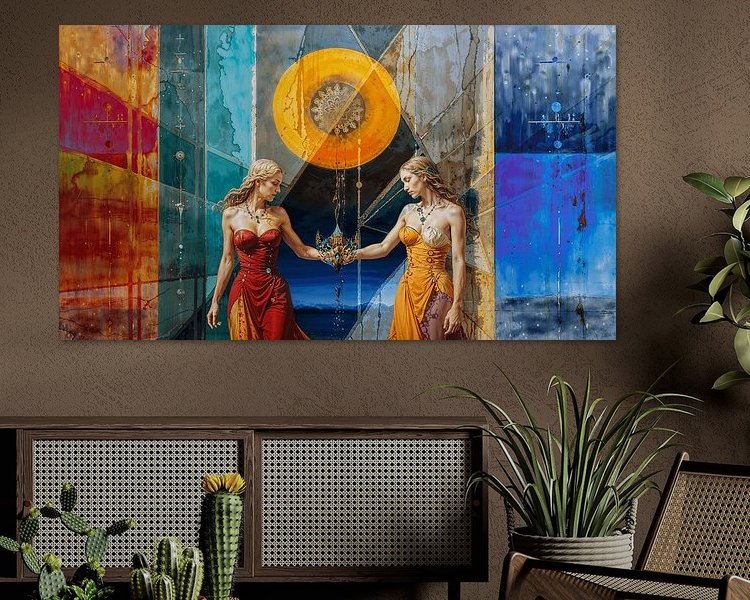 Example of the artwork in a room