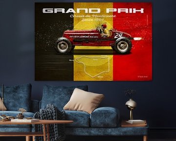Grand Prix de Moulinsart liggend formaat van Theodor Decker