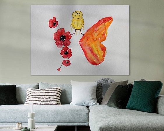 Example of the artwork in a room
