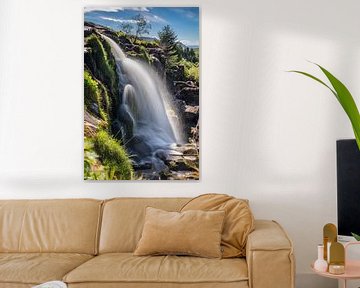 Loop van Fintry waterval op de rivier Endrick, Fintry van Christian Müringer
