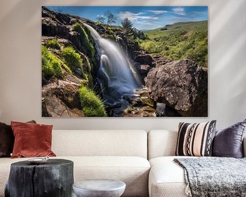 Loop van Fintry waterval op de rivier Endrick, Fintry van Christian Müringer
