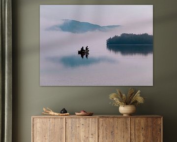 Fischer am Bohinjer See von Willemijn Wolthaus