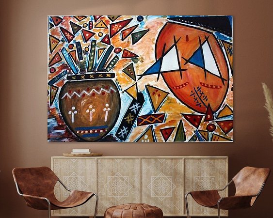 Example of the artwork in a room