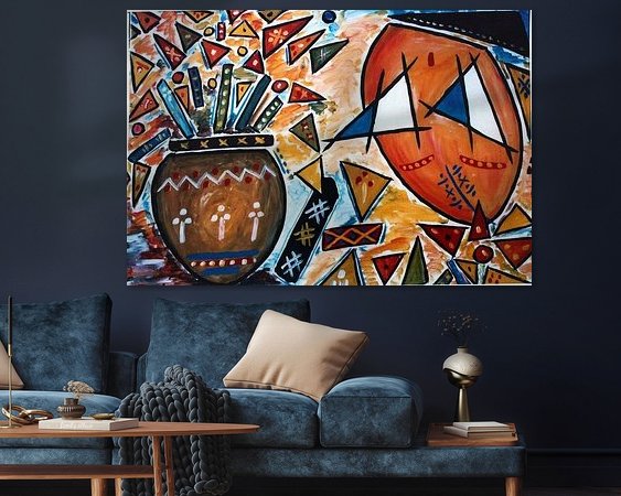 Example of the artwork in a room