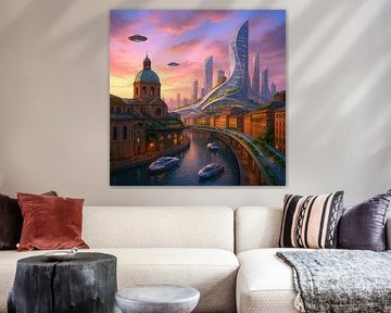 Genua - Futuristic Cities von Eric Nagel