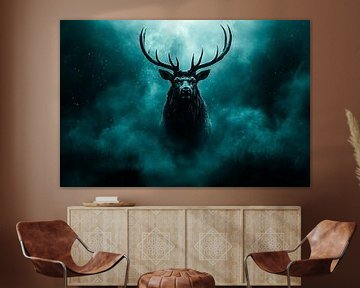 Cerf mystique dans la brume sur Art & Soul Creations