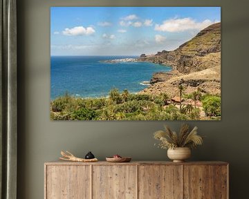 Blick nach Puerto de las Nieves auf Gran Canaria