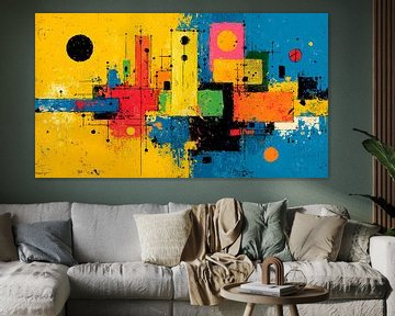 Bunte Abstraktion von Harry Hadders Design
