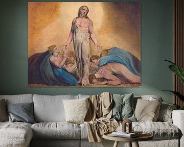 William Blake. Christus verschijnt aan zijn discipelen