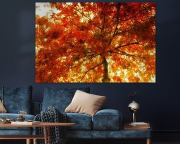 autumn tree van Yvonne Blokland