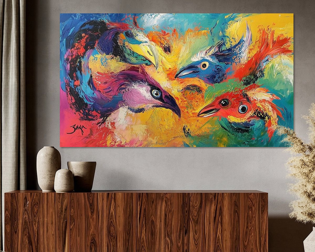 Example of the artwork in a room
