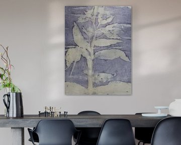 Ecoprint van wilde plant van Liesbeth Bulk