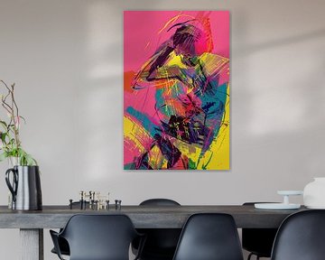Uitgebreide Abstracte Beweging van ARTEO Schilderijen