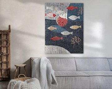 Met sashiko borduurwerk en wabi-sabi esthetiek van Ariadna de Raadt-Goldberg