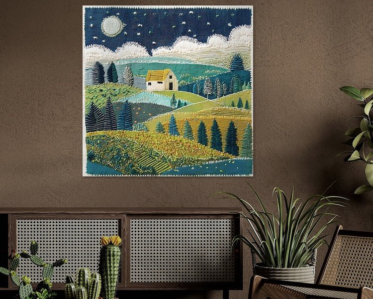 Example of the artwork in a room