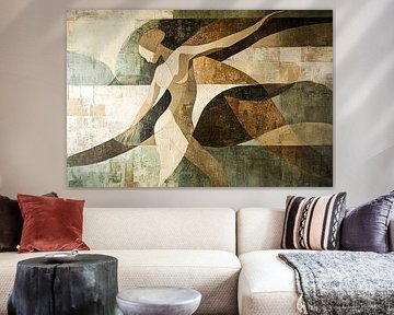 Abstrakte tanzende Figurenkunst von Art & Soul Creations