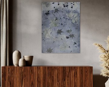 Ecoprint met esdoornblad van Liesbeth Bulk