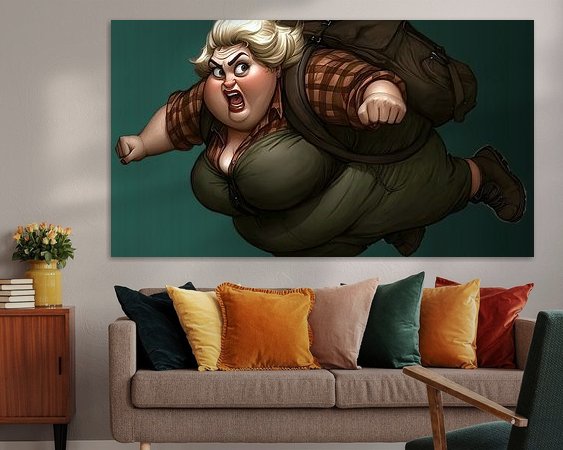 Example of the artwork in a room